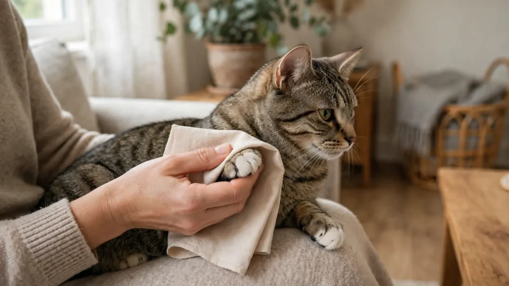 Best Grooming Wipes for Cat Paw